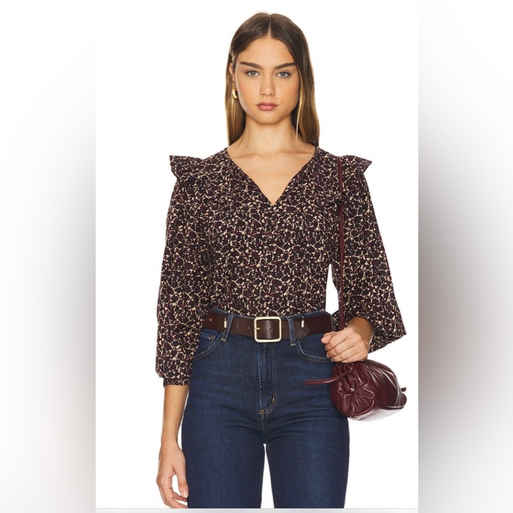Cleobella Marcy Blouse in Medici Print‎